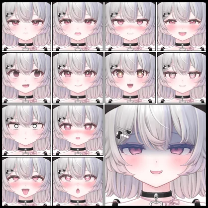 💗【FREE/無料】Lunary32Type❥動くまばたきFaceAnimations ⌖ ݁˚