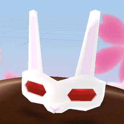 【3D小物】兎の仮面（改変用テクスチャ付き）