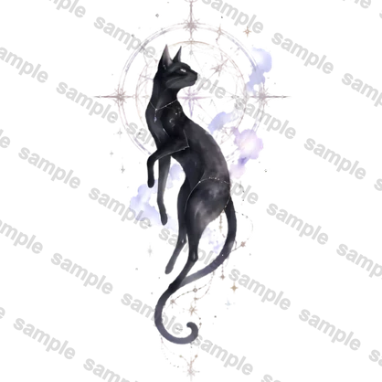黒猫のタトゥーセット[VRC想定]