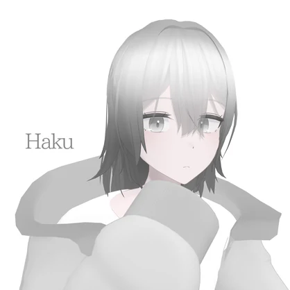 【無料配布】CC0アバター『Haku/ハク』