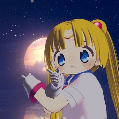 月に変わってお仕置きする少女