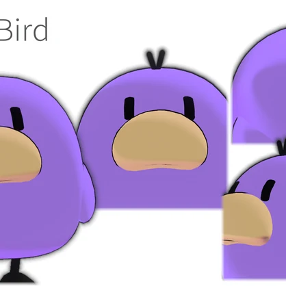 オリジナル3Dモデル 「バディ鳥」"Buddi bird"[FREE]