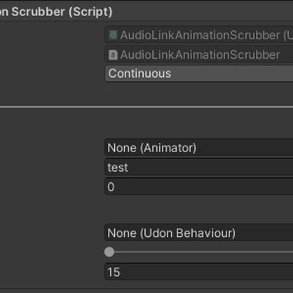 Audiolink Animation Scrubber - control animation progress with audiolink