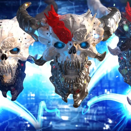Animated Demon Skulls