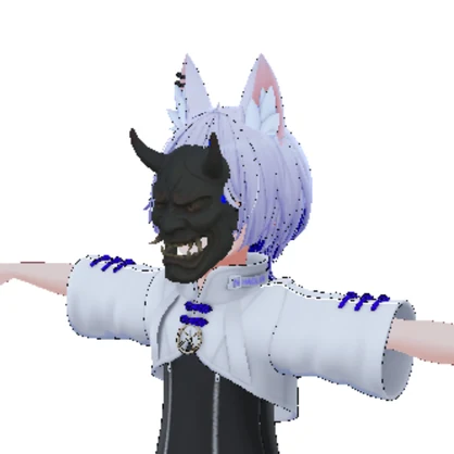 【VRChat想定】鬼仮面/Japanese style Oni's Mask
