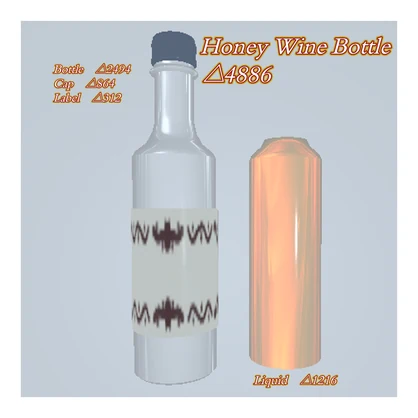 【VRChat】GLASS&BOTTLE　SET【3DModel】