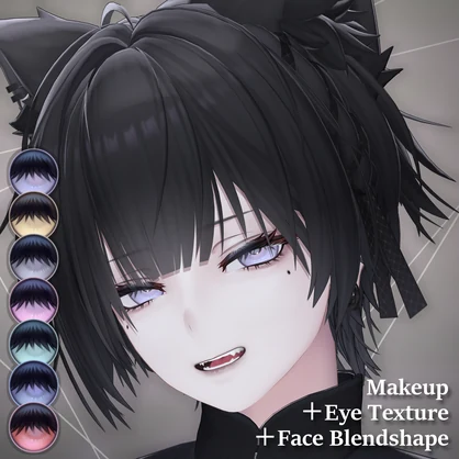 【Nakiya/泣夜】Noct Lilac Makeup&Eye Texture&Face Blendshape