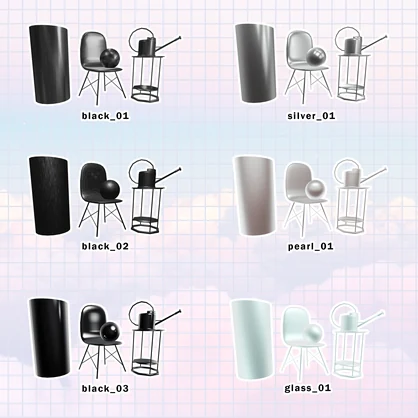 【無料/FREE】　m-musMatcapset-03　✨商用利用/加工OK✨#m_mus