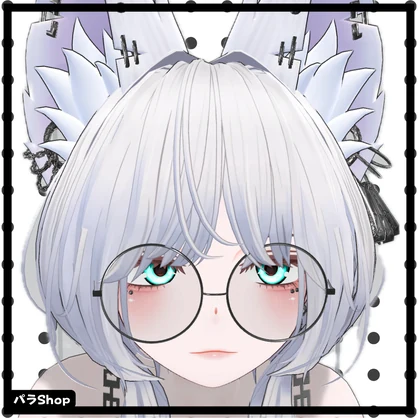 SimpleGlasses （丸メガネ）【VRChat想定】【豺狼対応】