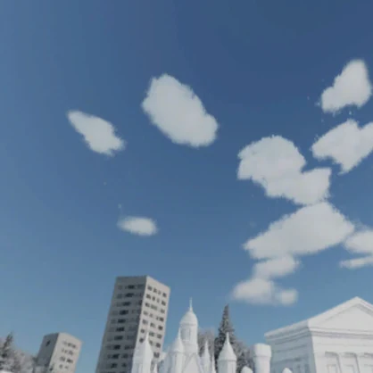 【3D環境・ワールド】あたしの雪まつりSkyboxマテリアル unityパッケージ