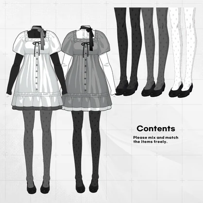 Mori dress set [VRoid]