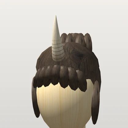 【VRChat想定】鬼の角 三形三色（短い二本角・長い二本角・一本角 × 朱・黒・白）｜Head 装飾品【Modular Avatar 設定済みPrefab / unitypackage・FBX】