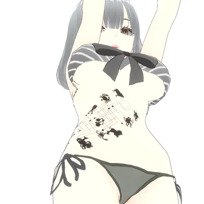 占星術師のタトゥーデカール - 占い師と12星座のVRoideテクスチャ&高解像度PNG- Dark Sings