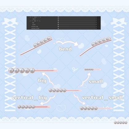 【hairpin】♥Cute hairpin❤【VRC】