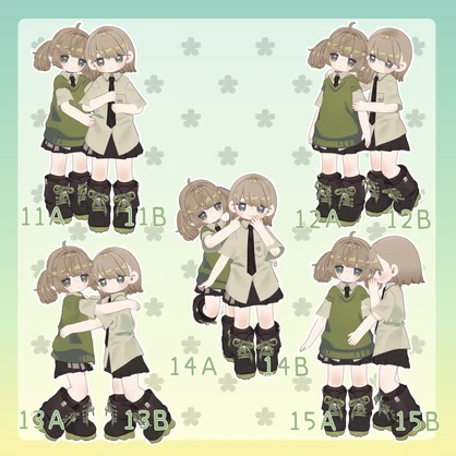 【無料有/＋Free sample】Pose Animation Set 37【50種】