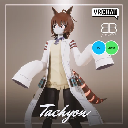 [Original 3D Model] UM4 Robot Tachyon Avatar for VRChat [PC + Quest]