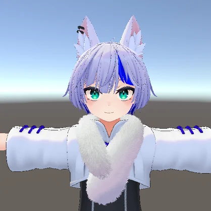 【無料】【VRChat】モフモフ　マフラー【MA対応】ver.1.0.2