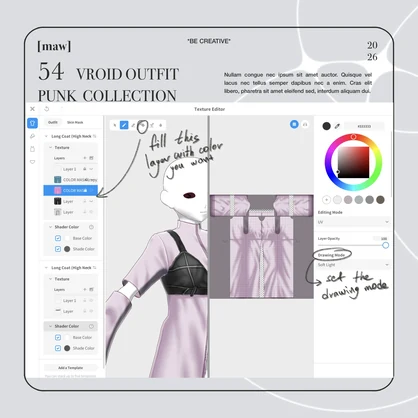 54 OUTFIT VROID by [maw] |FULL COLOR CUSTOMIZATION|