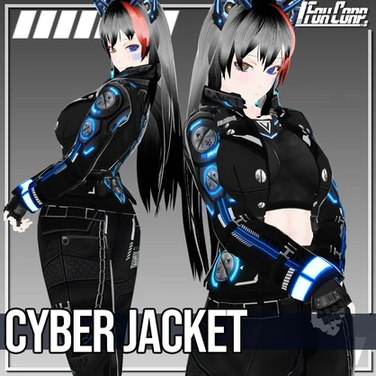 VRoid用 4色展開 サイバージャケット - Cyber Jacket 4Colors