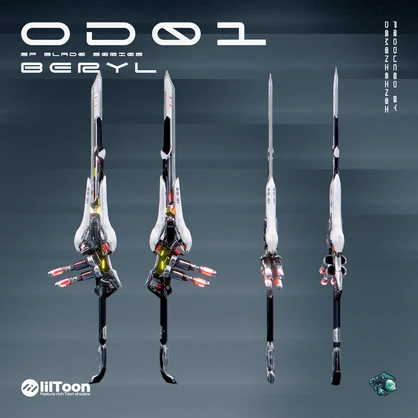 3Dモデル「OD 01 Sword Series」4種