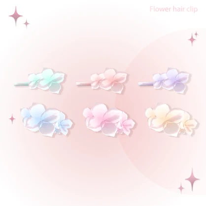 「 ‧₊⁺ 無料 ‧₊⁺」Flower hair clip