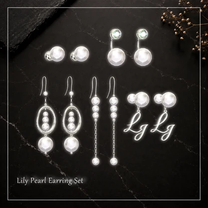Lily Pearl Earring Set