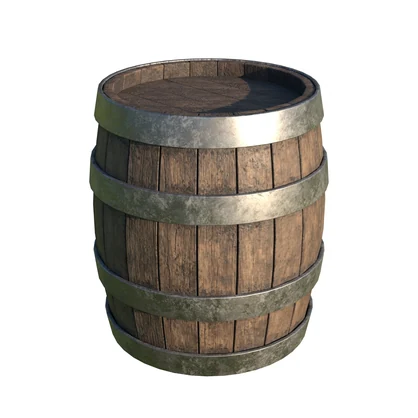 【3Dモデル】樽 -Barrel-