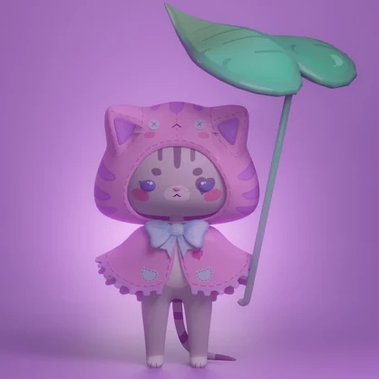 Raincoat Kitty