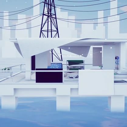【VRChat想定】CalmHorizon【ワールドアセット】