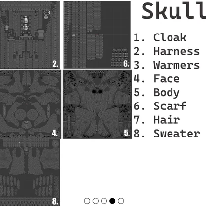 Skull Wolf VRChat Furry Avatar Base