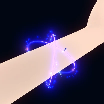 【VRChat向け】きらきら光る結晶ブレスレット（３色）【MA対応】