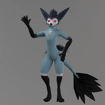 Stolas Owl Helluva Boss Rexouium | Rex 1.7 Texture