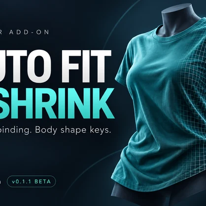 Auto Fit & Shrink — Clothing Bind & Body Shape Keys — Blender Add-on