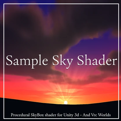 Sample Sky Shader - Procedural Volumetric Clouds - Skybox for Unity and VRC