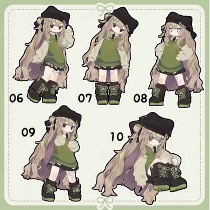 【無料/Free】無料ポーズ10種類【キプフェル対応】
