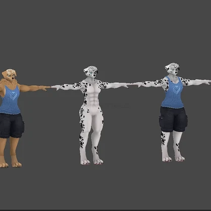 Ghostly Male Canines [Dalmation/Retriever] NSFW
