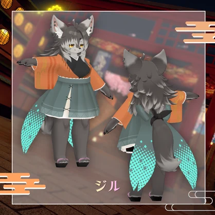 【超！寝転ん盆踊り2026 コラボ】浴衣-彩月-【複数アバター対応】