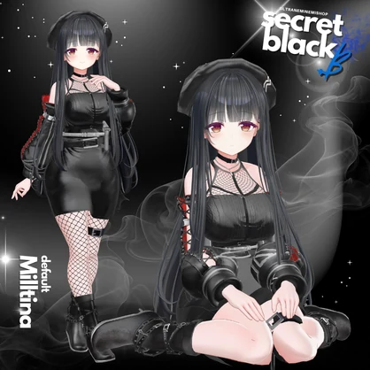 🌟期間限定SAIL🌟【6アバター対応】secret black 「.B」SBシリーズ第2弾 　#UltraNemiNemiShop