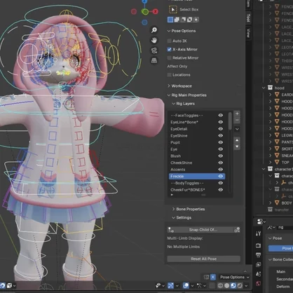 Sylveon 3d model