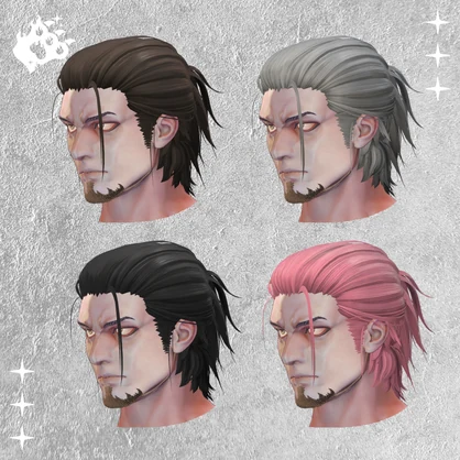 【男性用髪型】✦ 流浪オールバック ✦ 【Gifter 対応済】