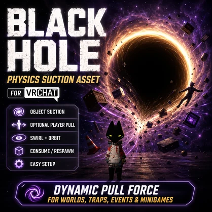 VRChat Black Hole Physics World Asset