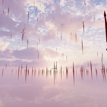 Crimson Blades || Particle