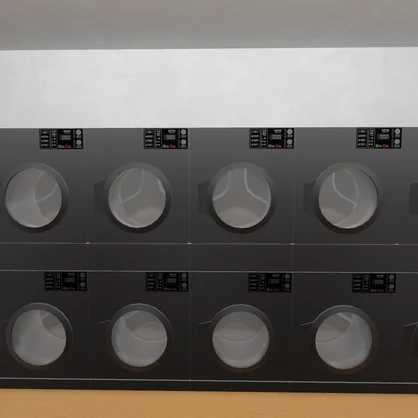【VRChat想定】コインランドリー / Laundrette