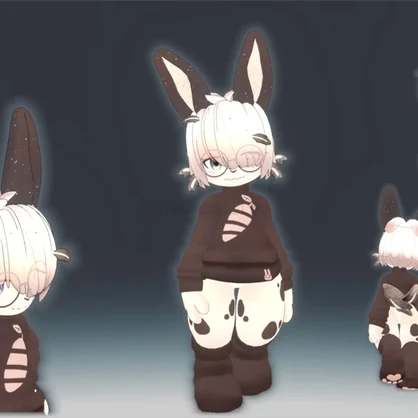 [BlueGuaShop] -3D Model-Ozzy-Little shy sea bunny~