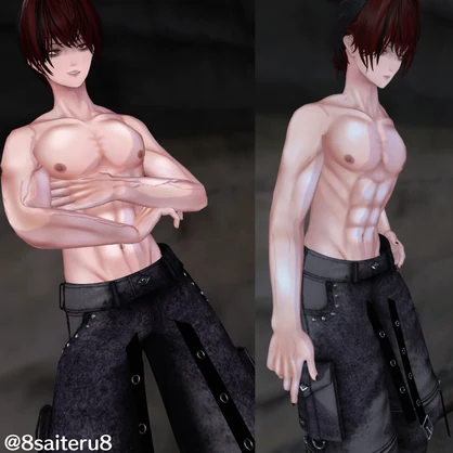 【獏専用】血管が浮き出る！ボディテクスチャ-Baku専用 Body Texture-