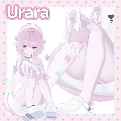 ☆Puffy Wink!☆Hologram Sticker texture【3アバター対応】