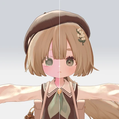 【りこりす対応】萌えりす（メイクテクスチャ、アイテクスチャ）