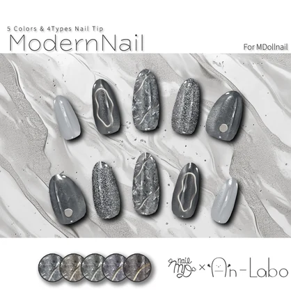 【かんたん着用】ModernNail【VRネイルチップ】【MDollnail対応】#あんらぼぶい