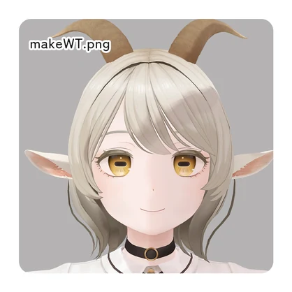 【無料/FREE】【山羊のメア -Goat Mea-専用】クマ＆下まつげテクスチャ+改変用PSD付き