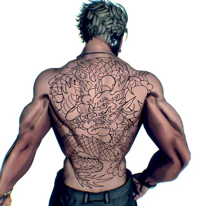 龍炎 DRAGON BACK TATTOO｜和彫り